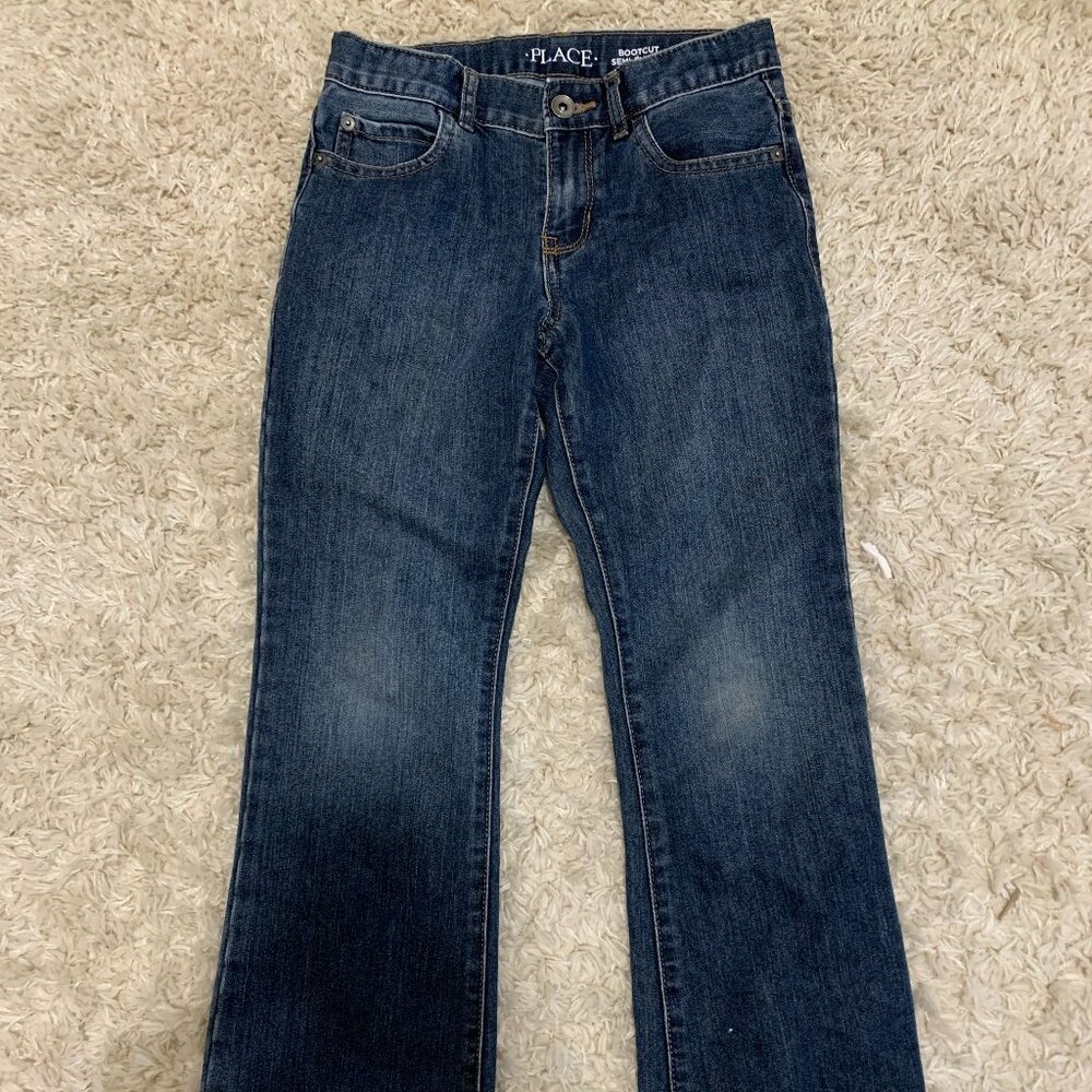 Boys Place bootcut jeans size 8 adjustable waistband